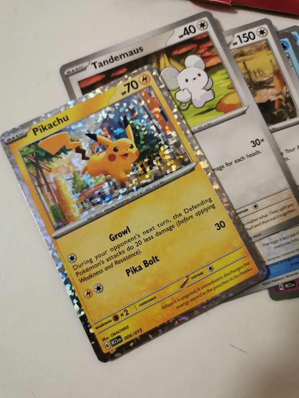 McDonalds Pokemon set 2023 with Pikachu card