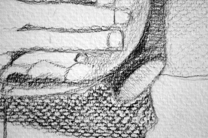Fragment No.1 Original Graphite Drawing by Liebner-Anthony van Zyl