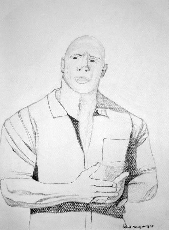 Fragment No.1 Original Graphite Drawing by Liebner-Anthony van Zyl