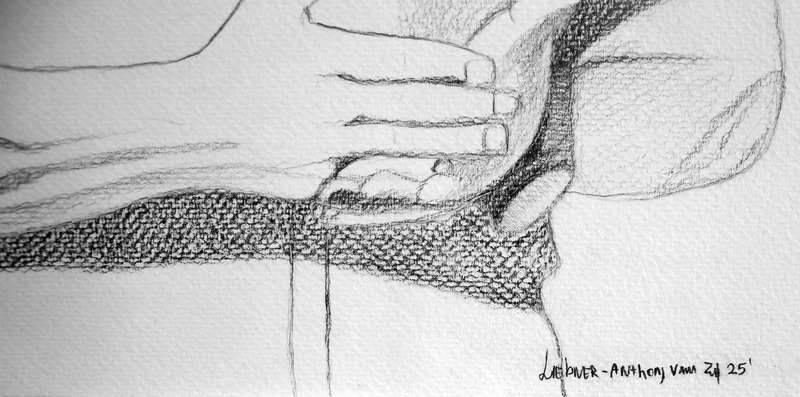 Fragment No.1 Original Graphite Drawing by Liebner-Anthony van Zyl