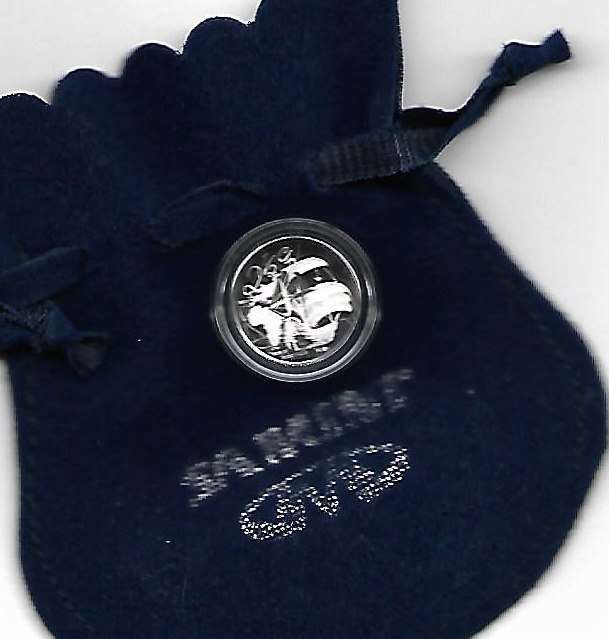 R1 AUCTION - 2009 2 1/2C PROOF SILVER FLY PRESS TICKEY - MARITIME HISTORY OF S A.