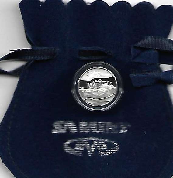 R1 AUCTION - 2011 2 1/2C PROOF SILVER FLY PRESS TICKEY - MARITIME HISTORY OF S A - VAN DER STEL