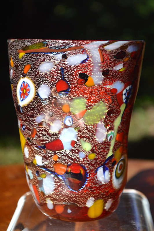MAGNIFICENT BEAUTY. BRAND NEW, SIGNED & IN ORIGINAL PACKAGING. MURANO TUMBLER IMPORTED FROM ITALY!