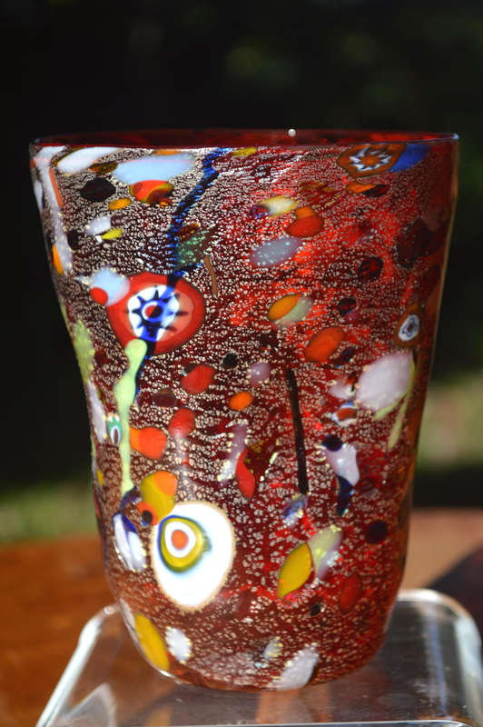 MAGNIFICENT BEAUTY. BRAND NEW, SIGNED & IN ORIGINAL PACKAGING. MURANO TUMBLER IMPORTED FROM ITALY!