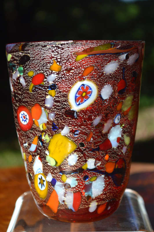 MAGNIFICENT BEAUTY. BRAND NEW, SIGNED & IN ORIGINAL PACKAGING. MURANO TUMBLER IMPORTED FROM ITALY!
