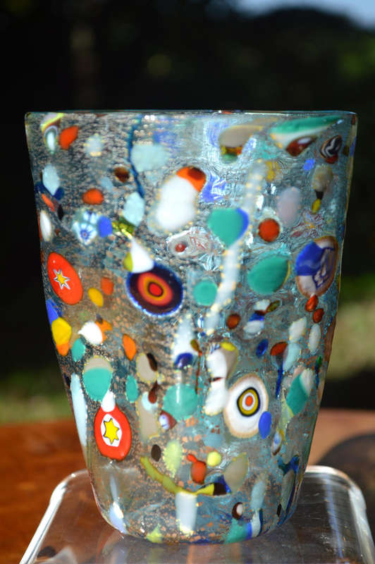 MAGNIFICENT BEAUTY. BRAND NEW, SIGNED & IN ORIGINAL PACKAGING. MURANO TUMBLER IMPORTED FROM ITALY!