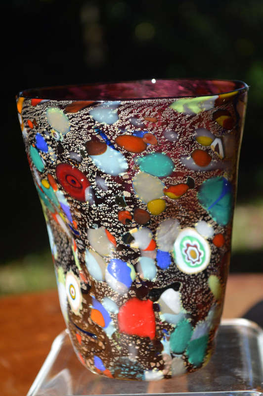 MAGNIFICENT BEAUTY. BRAND NEW, SIGNED & IN ORIGINAL PACKAGING. MURANO TUMBLER IMPORTED FROM ITALY!