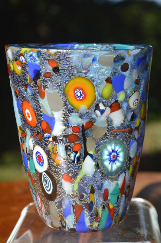 MAGNIFICENT BEAUTY. BRAND NEW, SIGNED & IN ORIGINAL PACKAGING. MURANO TUMBLER IMPORTED FROM ITALY!