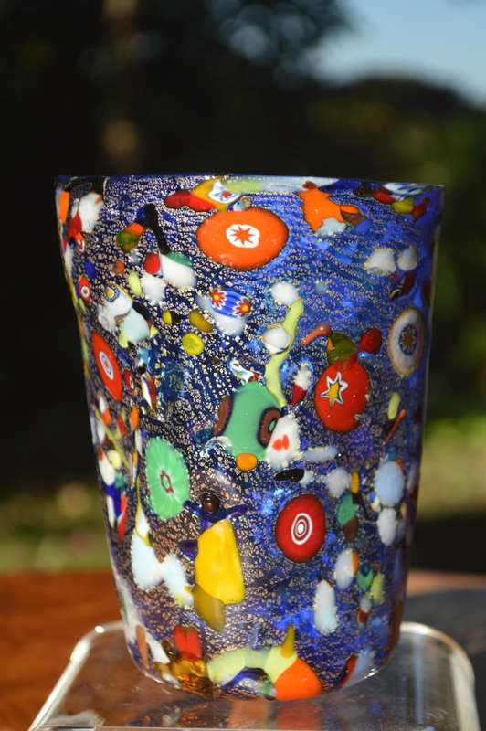 MAGNIFICENT BEAUTY. BRAND NEW, SIGNED & IN ORIGINAL PACKAGING. MURANO TUMBLER IMPORTED FROM ITALY!
