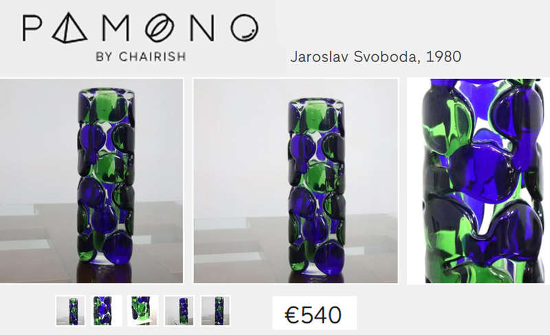 MAGNIFICENT CZECH ART GLASS VASE DESIGNED FOR SKRDLOVICE GLASSWORKS IN 1972 BY PROF JAROSLAV SVOBODA
