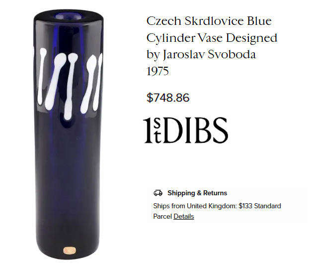 DAZZLINGLY BEAUTIFUL MODERN CZECH ART GLASS VASE DESIGNED BY JAROSLAV SVOBODA (1938-)