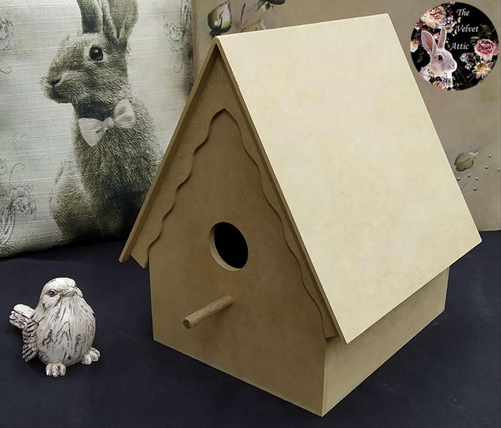 Large Raw MDF Decorative Birdhouse
