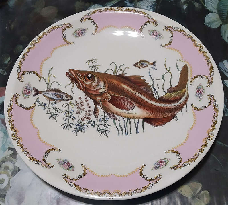 Vintage Royal Tognana Porcellane Fish Plate