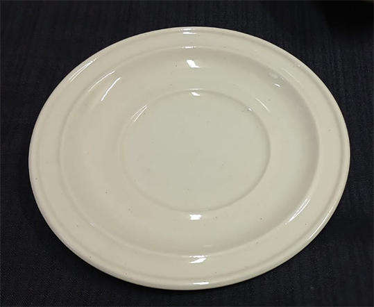 Cream Speckled Gravy / Sauce Boat with Saucer