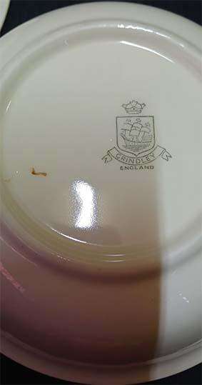 Pair of Large Vintage Grindley Pudding / Dessert Bowls