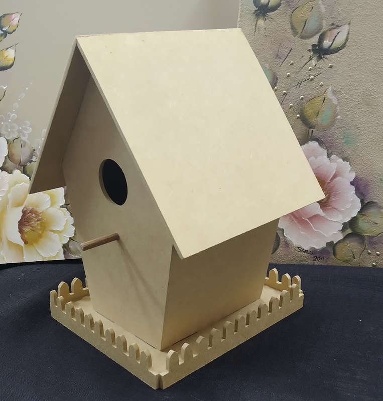 Raw MDF Homely Birdhouse