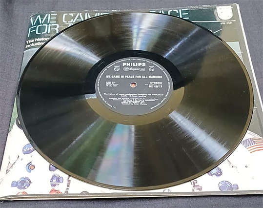 Vinyl LP Record - We Came In Peace For All Mankind