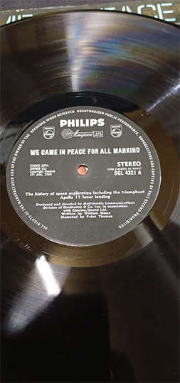 Vinyl LP Record - We Came In Peace For All Mankind
