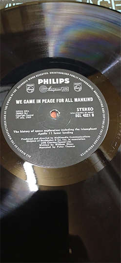 Vinyl LP Record - We Came In Peace For All Mankind