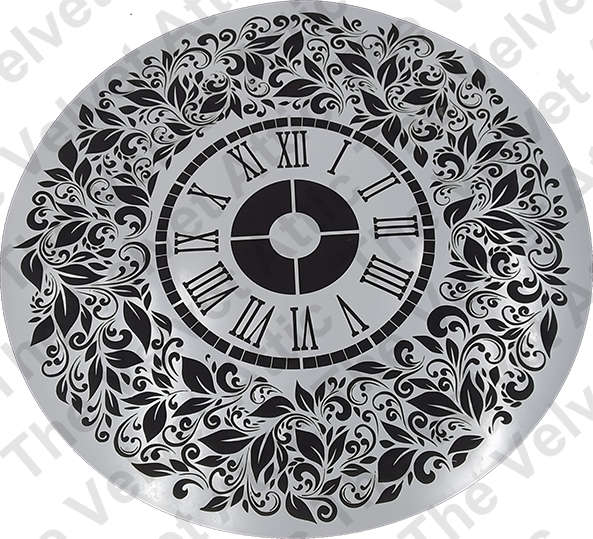 Stencil - Forest Clock - 60x60cm