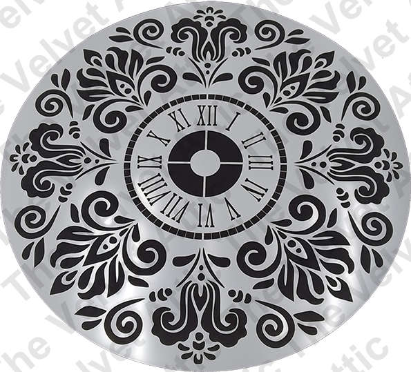 Stencil - Vintage Clock - 60x60cm