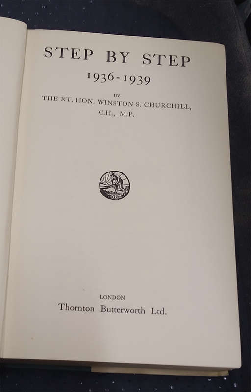 Step by Step 1936-1939 by Winston Churchill (1st Edition, 4th Impression)