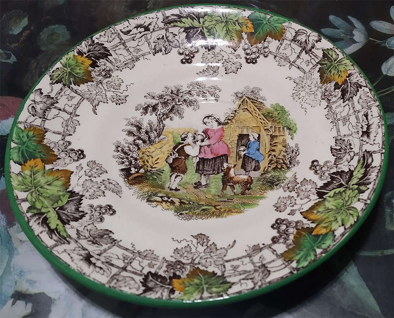 2 Cups & 1 Saucer - Spode Byron Multicolour London
