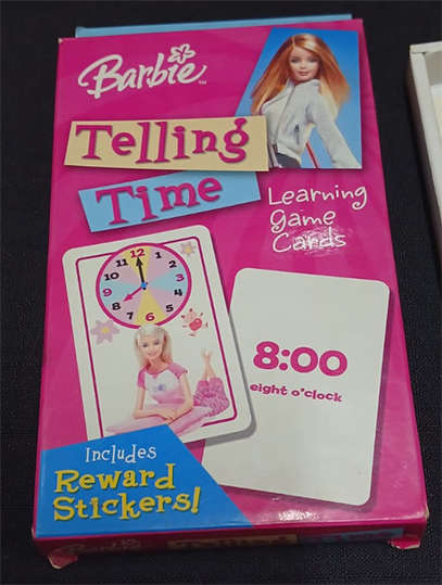 Barbie Telling Time Learning Game Cards