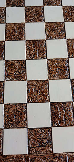 Vintage Ornate Chess Board