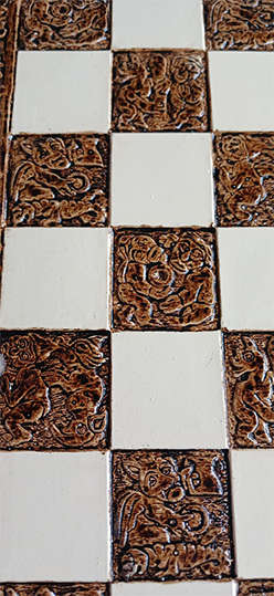 Vintage Ornate Chess Board