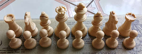 Vintage Staunton Competition Chess Pieces - No Board