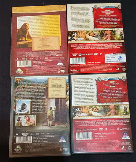 Set of 2 DVD's - The Chronicles of Narnia