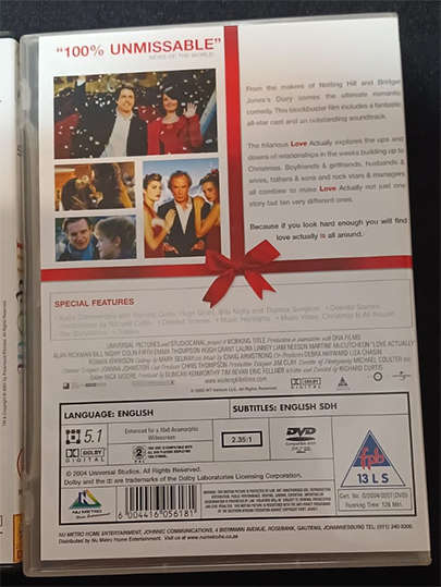 Set of 2 DVD's - In & Out and Love Actually