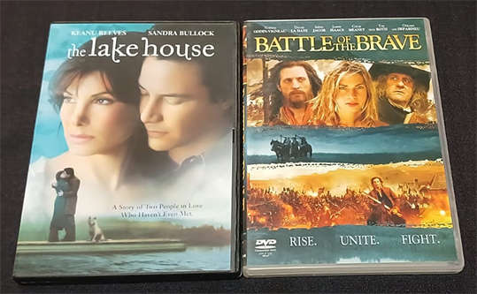 Set of 2 DVD's - The Lake House & Battle of the Brave