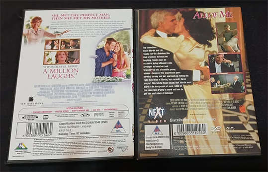 Set of 2 DVD's - Monster-in-Law and All of Me