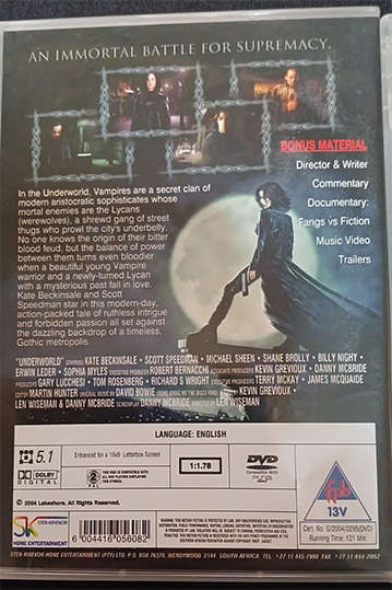 Set of 2 DVD's - Underworld & Underworld Evolution