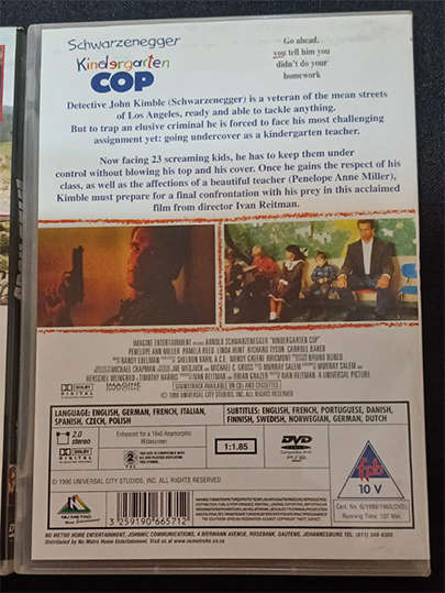 Set of 2 DVD's - Wild Hogs & Kindergarten Cop