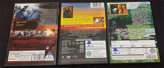 Set of 3 DVD's - The Mummy / Dragonheart / Mighty Joe Young