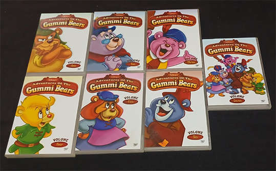 Set of 7 DVD's - Adventures of the Gummi Bears