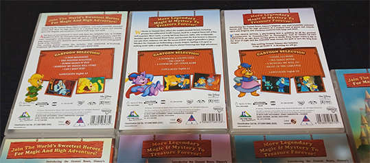 Set of 7 DVD's - Adventures of the Gummi Bears