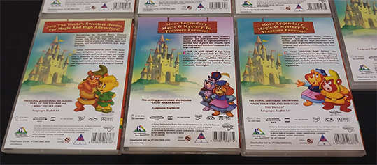 Set of 7 DVD's - Adventures of the Gummi Bears