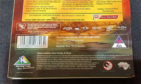 DVD - The Fox and the Hound (Special Edition)