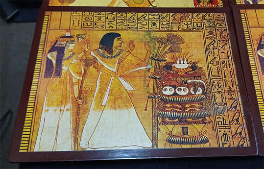 Set of 6 Hard Egyptian Placemats