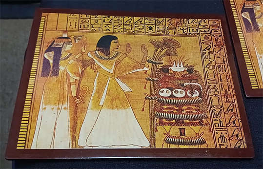 Set of 6 Hard Egyptian Placemats