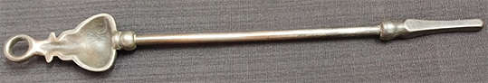 Old Metal / Copper Fireplace Tool Set with Barley Twist Wooden Stand and Tool Rest