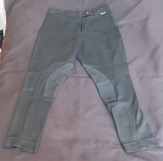 Ladies Horse Riding Jodhpurs - Black (Size: 40)
