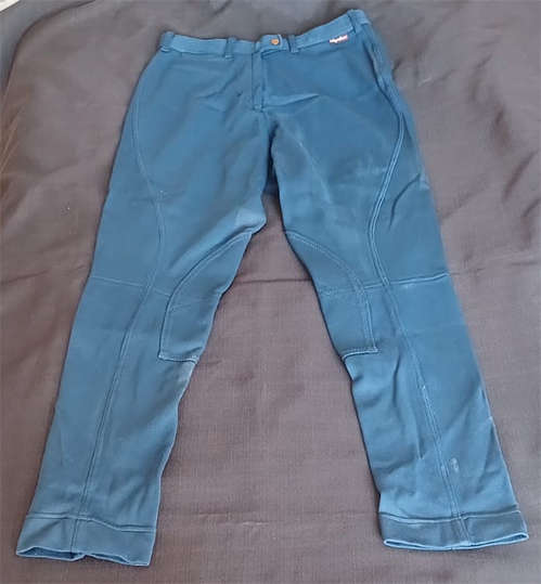 Ladies Horse Riding Jodhpurs - Blue (Size: 40)