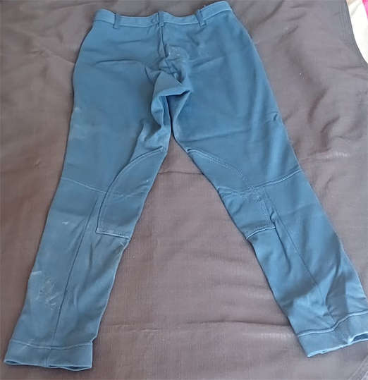 Ladies Horse Riding Jodhpurs - Blue (Size: 40)