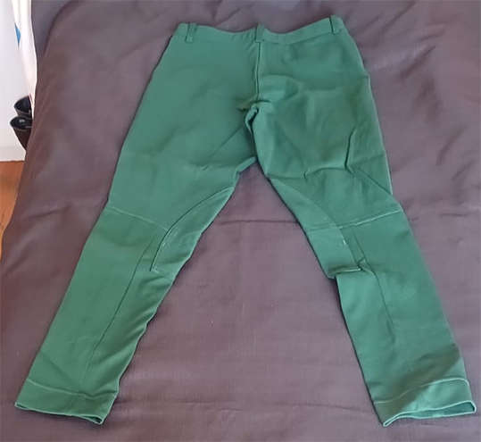 Ladies Horse Riding Jodhpurs - Green (Size: 40)