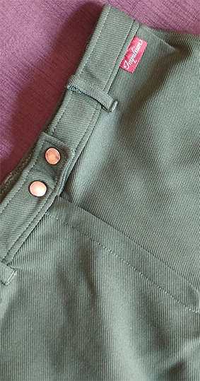 Ladies Horse Riding Jodhpurs - Green (Size: 40)